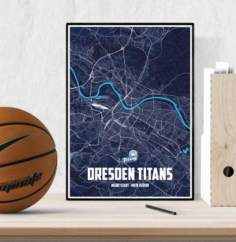 Vereinsstädteposter - Dresden Titans Beispiel